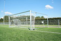 Swing-away goal - 5 x 2 m - plastic net strip