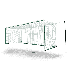 Socketed Football Goal 7.32x2.44 meters World Cup model net strip crossing welded
